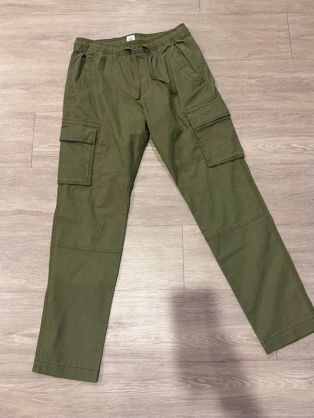 GAP Olive Green Cargo Pants with Drawstring Waist